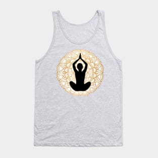 Lotus Pose Yoga Mandala Tank Top